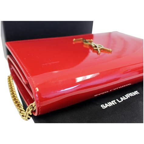 ysl red patent leather bag|yves st laurent handbags.